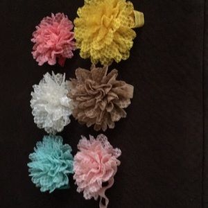 6 flower bows